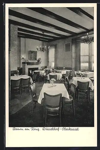 AK Düsseldorf-Oberkassel, Hotel Damm am Ring, Kaiser-Friedrich-Ring 1