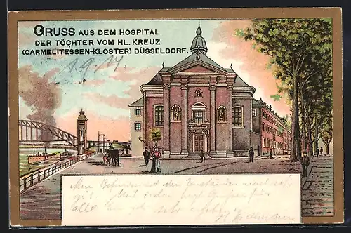 AK Düsseldorf, Hospital der Töchter vom Hl. Kreuz des Carmelitessen-Klosters