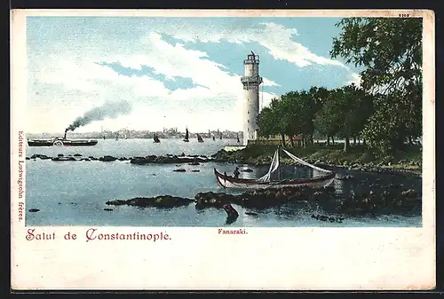 AK Constantinopel, Fanaraki mit Fischerboot