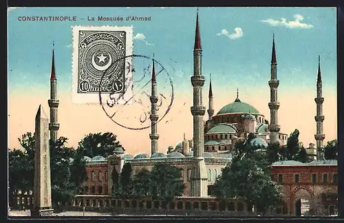 AK Constantinople, La Mosquée d`Ahmed