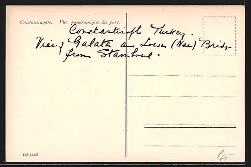 AK Constantinople, Vue Panoramique du Port