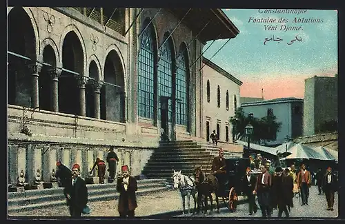 AK Constantinople, Fontaine des Ablutions Yéni Djamé