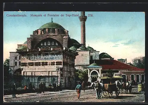AK Constantinople, Mosquée et Fontaine de Top-Hané