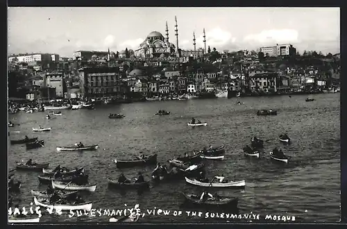 AK Constantinople, Süleymaniye, view of the Süleymaniye Mosque