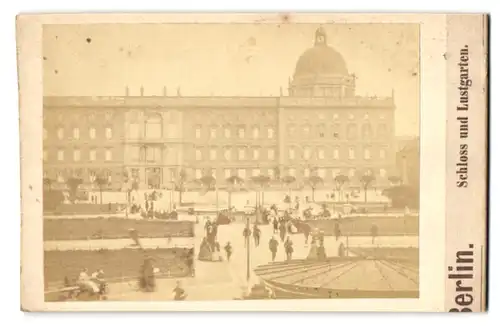 Fotografie Moser Sen., Berlin, Ansicht Berlin, Blick vom Lustgarten nach dem Stadtschloss zu Berlin