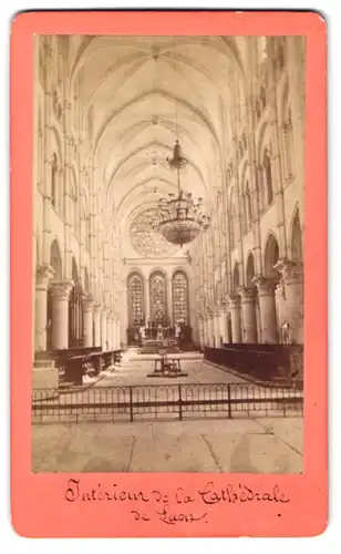 Fotografie Maurice Dolle, Laon, Rue des Chenizelles 2, Ansicht Laon, Interieur de la Cathedrale, Innenansicht Kathedrale