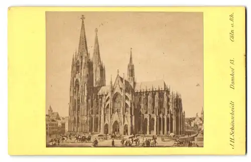 Fotografie J. H. Schönscheidt, Köln a. Rh., Ansicht Köln a. Rh., Blick auf den Kölner Dom