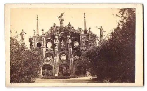 Fotografie Alfredo Noack, Genova, Ansicht Isola Bella, Blick auf das Teatro Massimo, 1874