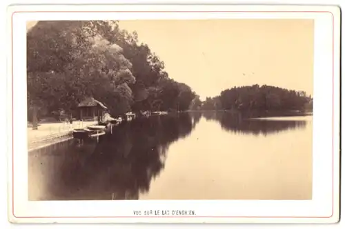 Fotografie unbekannter Fotograf, Ansicht Paris, Vue sur le Lac d`Enghien, 1879