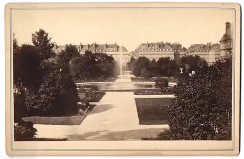 Fotografie unbekannter Fotograf, Ansicht Paris, vue des Tuileries