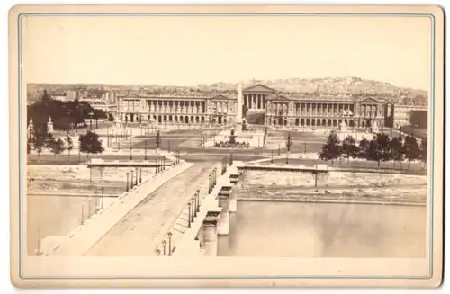 Fotografie unbekannter Fotograf, Ansicht Paris, Place de la Concorde