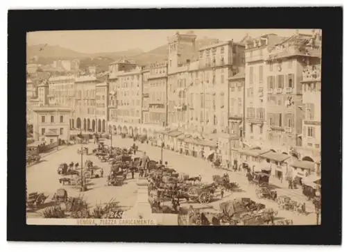 Fotografie unbekannter Fotograf, Ansicht Genova, Piazza Caricamento