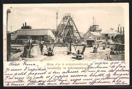 AK Johannesburg, Blick auf die Goldmine