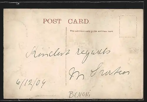 AK Benoni, Chimes G. M. Co., 1909