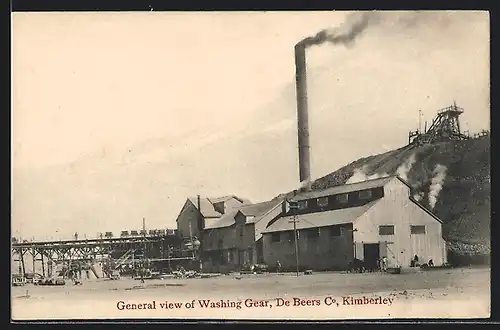 AK Kimberley, De Beers Co., General View of Washing Gear