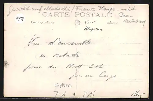 AK Matadi /Franz. Kongo, Kupfererzbergwerk, Bergbau