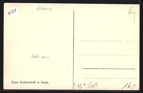 AK Duala, Accra Goldschmidt, Edelsteinschleifer