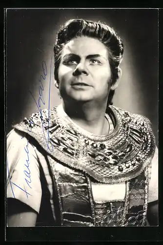 AK Opernsänger Francisco Lazaro mit original Autograph