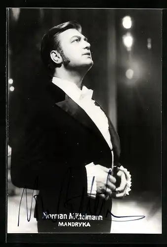 AK Opernsänger Norman Mittelmann als Mandryka, mit original Autograph