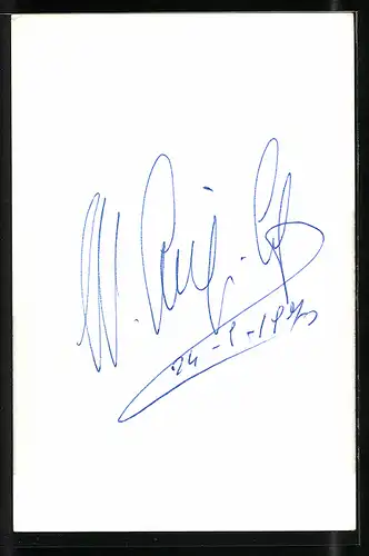 AK Opernsänger Luigi Lega mit original Autograph