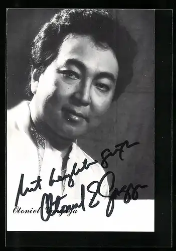 AK Opernsänger Otoniel Gonzaga mit original Autograph