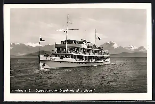 AK Bodenseeschiff Baden
