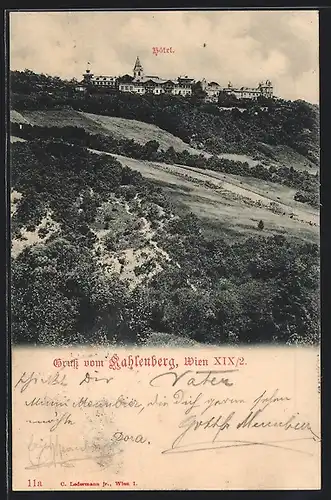 AK Wien, Kahlenberg, Hotel mit Umgebung