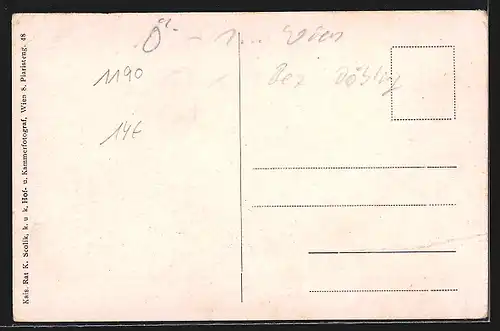 AK Wien, Kahlenberg, Kirchenansicht von innen und aussen