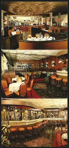 Klapp-AK Alsdorf, Hotel-Restaurant Corso, Burgstrasse 30, Innenansichten