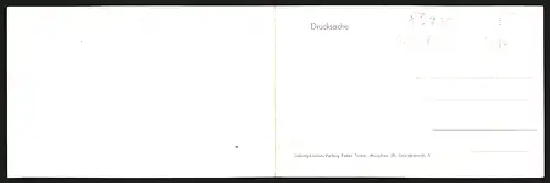 Klapp-AK Fischbachau, Ortsansicht mit Heissplatte und Jägerkamp