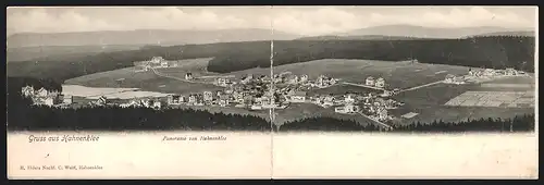 Klapp-AK Hahnenklee, Panoramablick auf Ort und Landschaft