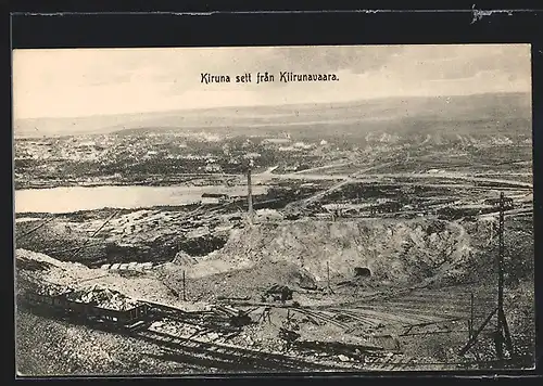 AK Kiruna, sett fran Kiirunavaara, Bergbau