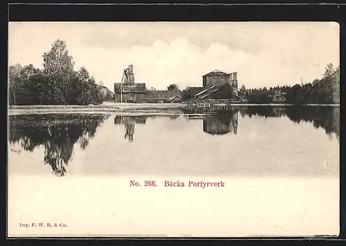 AK Bäcka, Porfyrverk, Bergbau