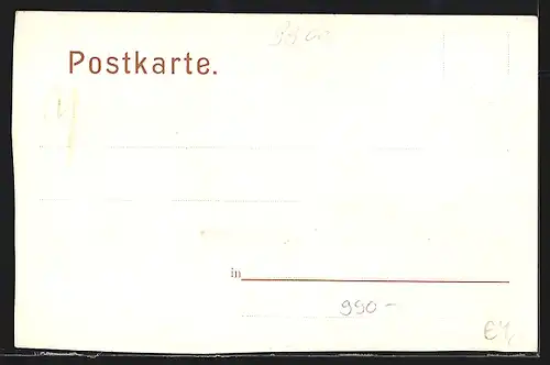 Passepartout-AK Erfurt, Neue Thomaskirche mit Umgebung