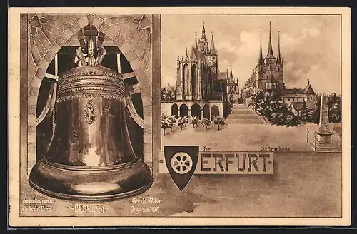 AK Erfurt, Berühmte grosse Glocke des Domes, Gloriosa