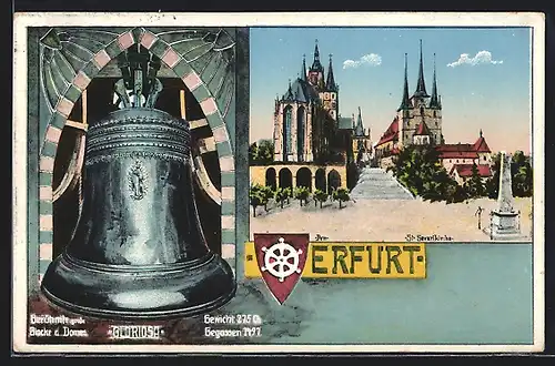 AK Erfurt, Berühmte grosse Glocke des Domes, Gloriosa