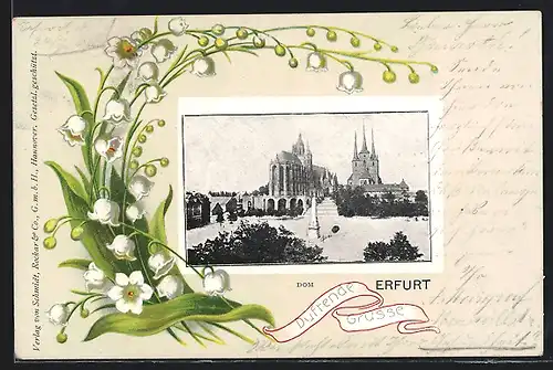 AK Erfurt, Dom und Severinkirche, Maiglöckchen