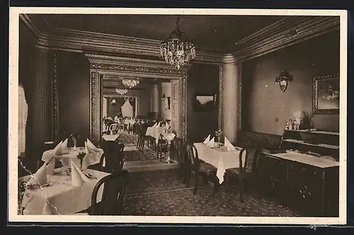 AK Erfurt, Wein-Restaurant Horst Kohl am Kaiserplatz, Rotes Zimmer, Innenansicht