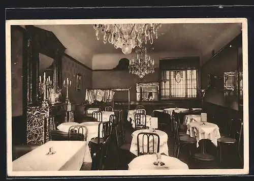 AK Erfurt, Grosskonditorei u. Cafe Horst Kohl, Kaiserplatz, Rauchzimmer