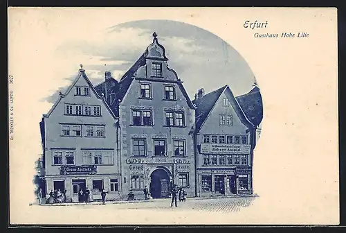 AK Erfurt, Gasthaus Hohe Lilie