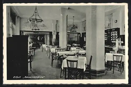 AK Erfurt, Gasthaus zur Beuernschänke, Friedrich-Wilhelms-Platz 1, Innenansicht