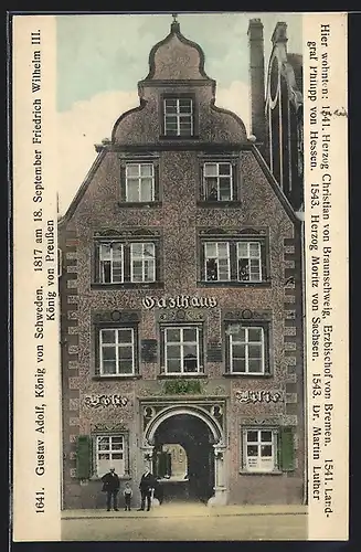 AK Erfurt, Gasthaus Hohe Lilie von A. Albrecht