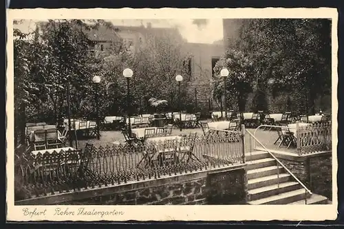 AK Erfurt, Hotel-Restaurant Theatergarten am Stadttheater