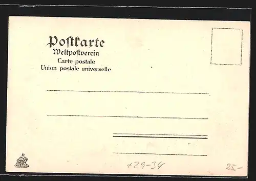 Passepartout-Lithographie Erfurt, Dom im Eichenblatt