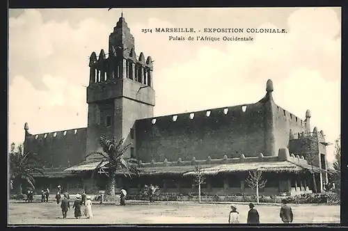 AK Marseille, Exposition coloniale 1906, Palais de l` afrique Occidentale