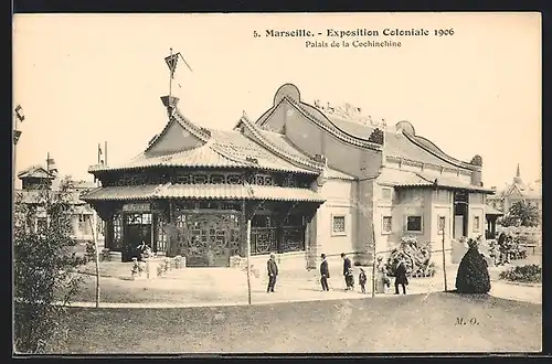 AK Marseille, Exposition Coloniale 1906, Palais de la Cochinchine