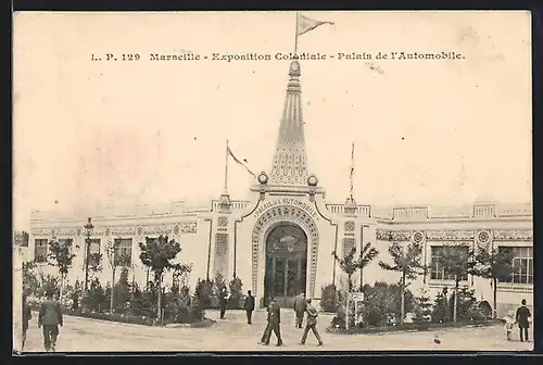 AK Marseille, Exposition coloniale 1906, Palais de l` Automobile