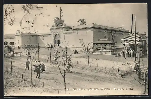 AK Marseille, Exposition coloniale 1906, Palais de la Mer
