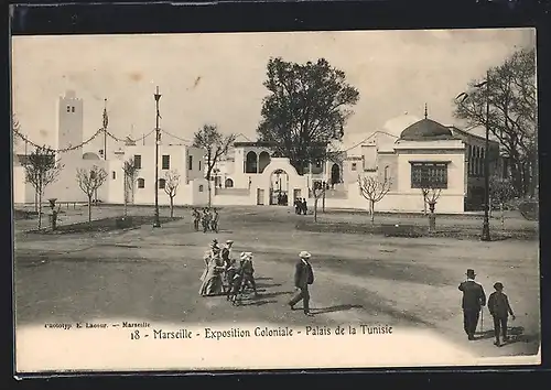 AK Marseille, Exposition coloniale 1906, Palais de la Tunisie