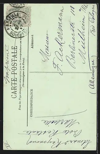 AK Marseille, Exposition Coloniale, Spabis Algeriens